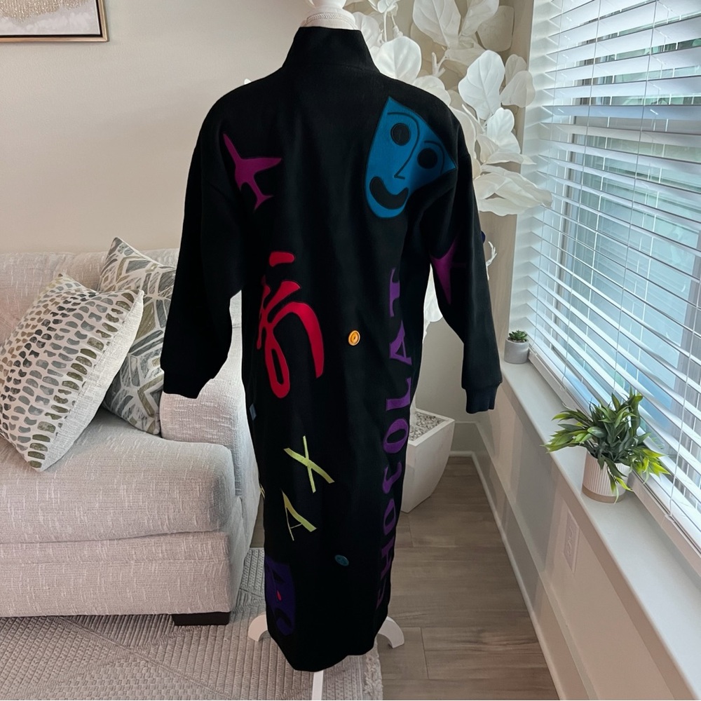 Vintage Marylou Ozbolt Storer Fibrearts Long Wool Art Coat